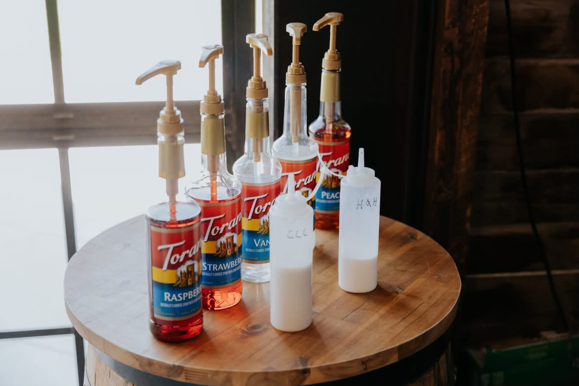 Torani premium syrups at DRTY Soda Co.